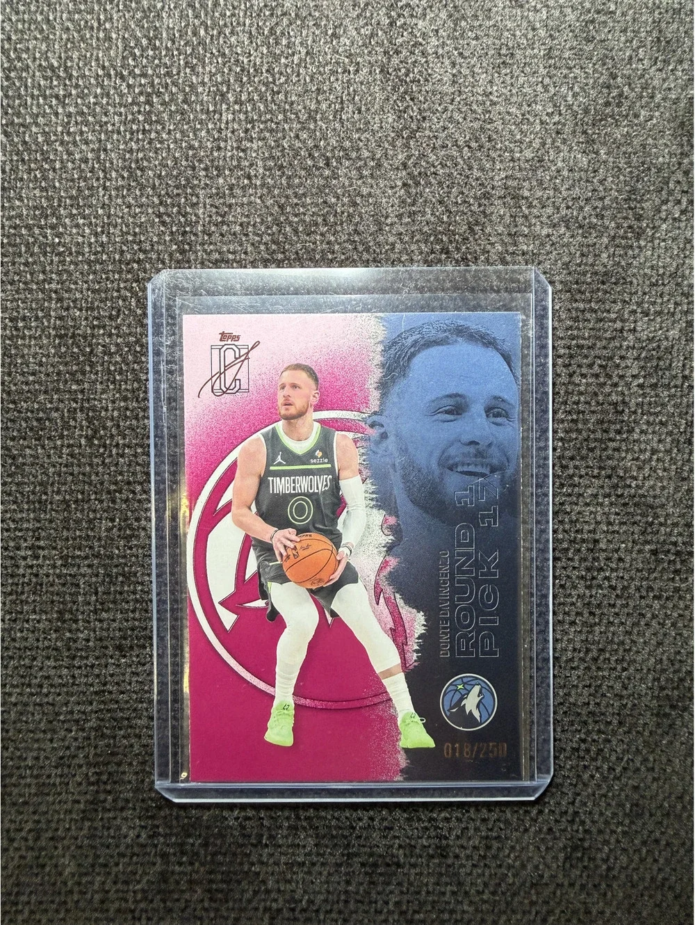 Donte DiVincenzo 2023 Topps Young Pick 16 Minnesota Timberwolves Basketball Card